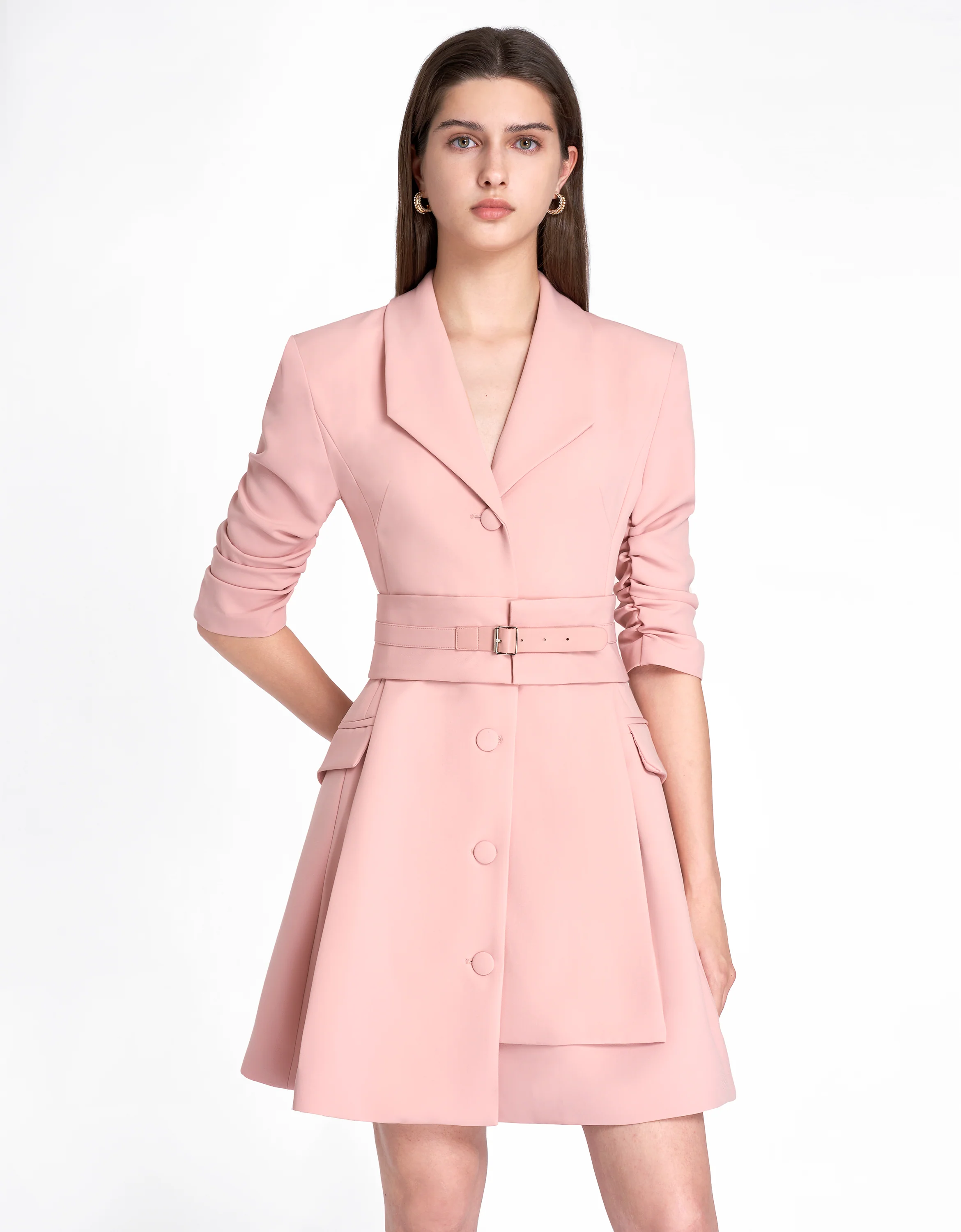 Wide Waistband Suit Dress - Image 5